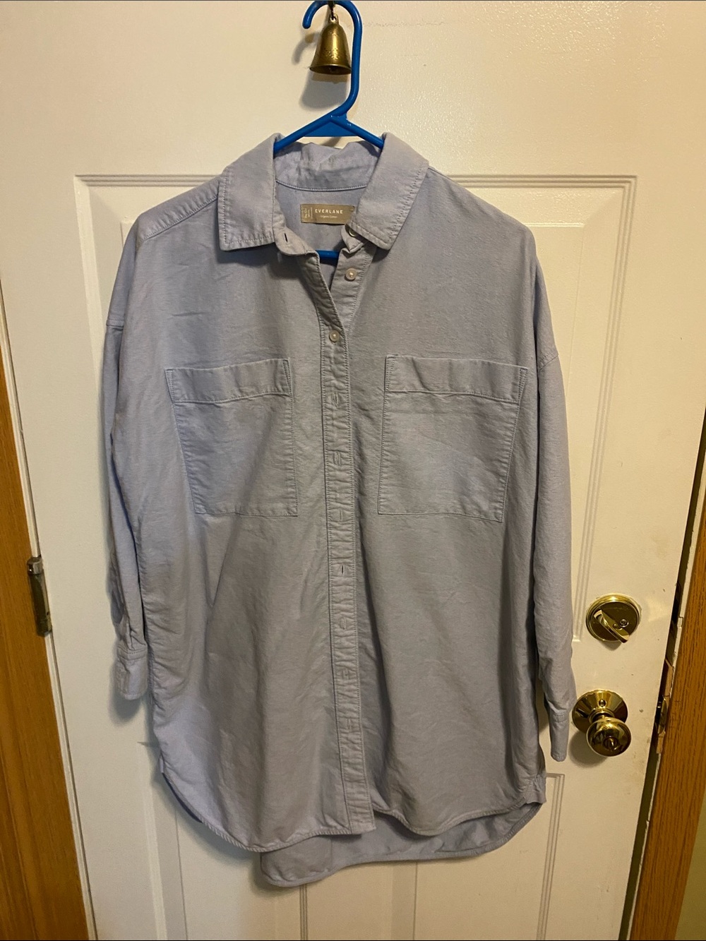 Everlane tunic button down runs larger